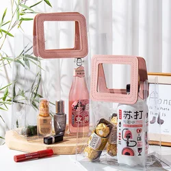 PVC Souvenir Gift Decoration Bag, Transparent, Ins Wedding, Birthday, Candy Gift Box, Tote Bag Packaging, Decoration Supplies
