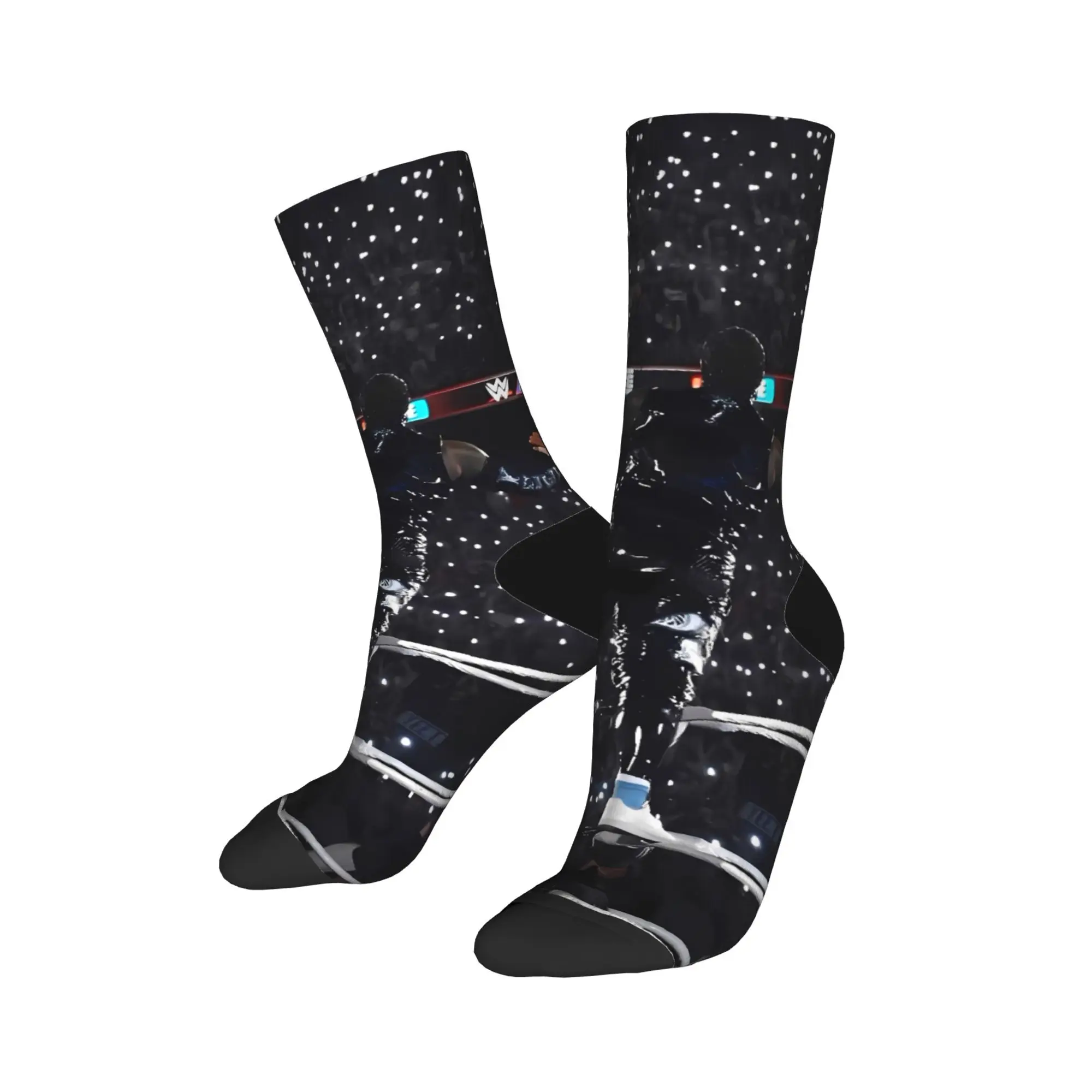 Women Men Socks JEY YEET USO Wrestling  Stockings Anti Sweat High Quality Socks Winter Novelty Graphic Running Sports Socks