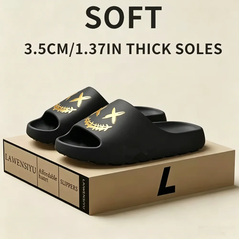 Coconut Slippers Men EVA Non-Slip Slides Outdoor Indoor Slides Men Summer Fashion Casual Shoes Women's Slippers Home Sandals