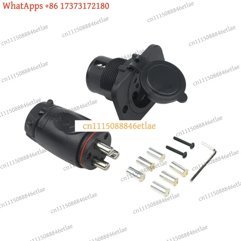 k03 70A Waterproof Trolling Motor Plug Socket 12V 24V 36V 48V DC Marine Connector with ABS Housing and Moisture Seal