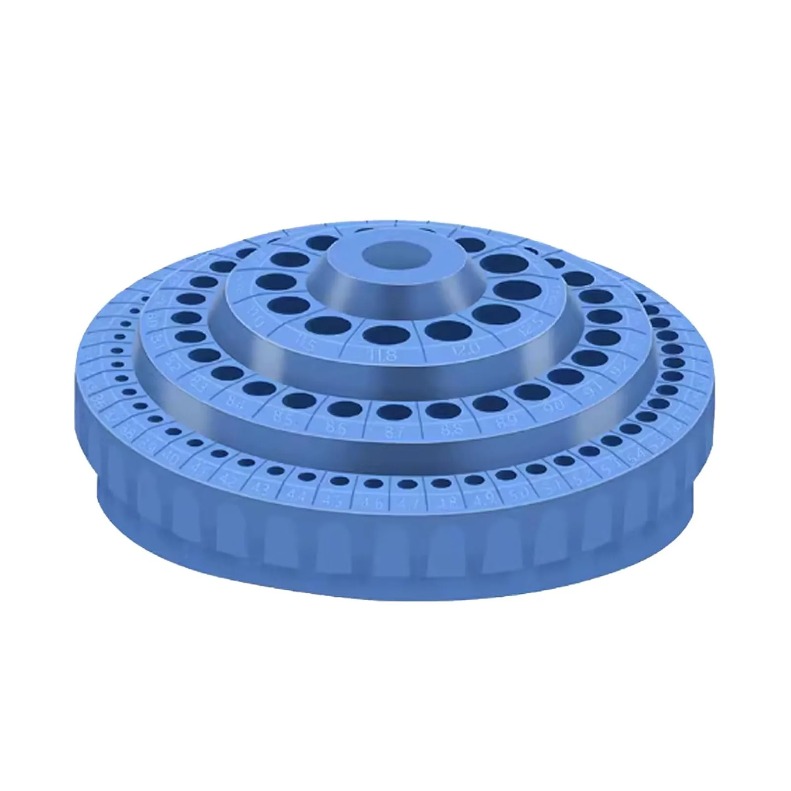 

1-13mm 100 Holes Drill Bits Storage Box, 360° Rotatable Screwdriver Hex Shank Organizer Holder
