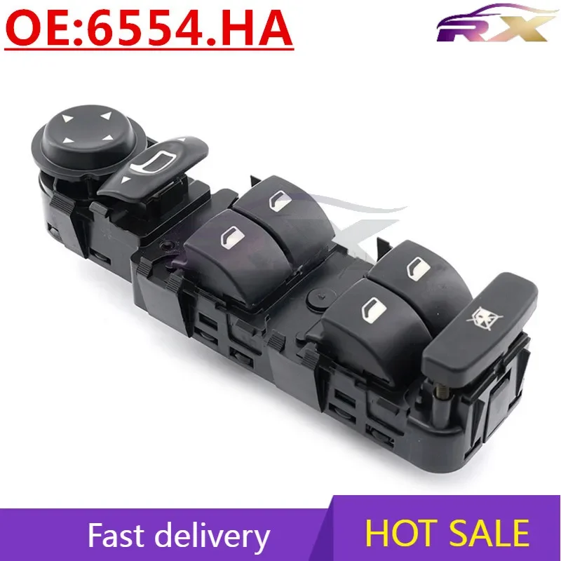 NEW:6554.HA  Power Window Master Control Switch For Peugeot  /Citroen C4