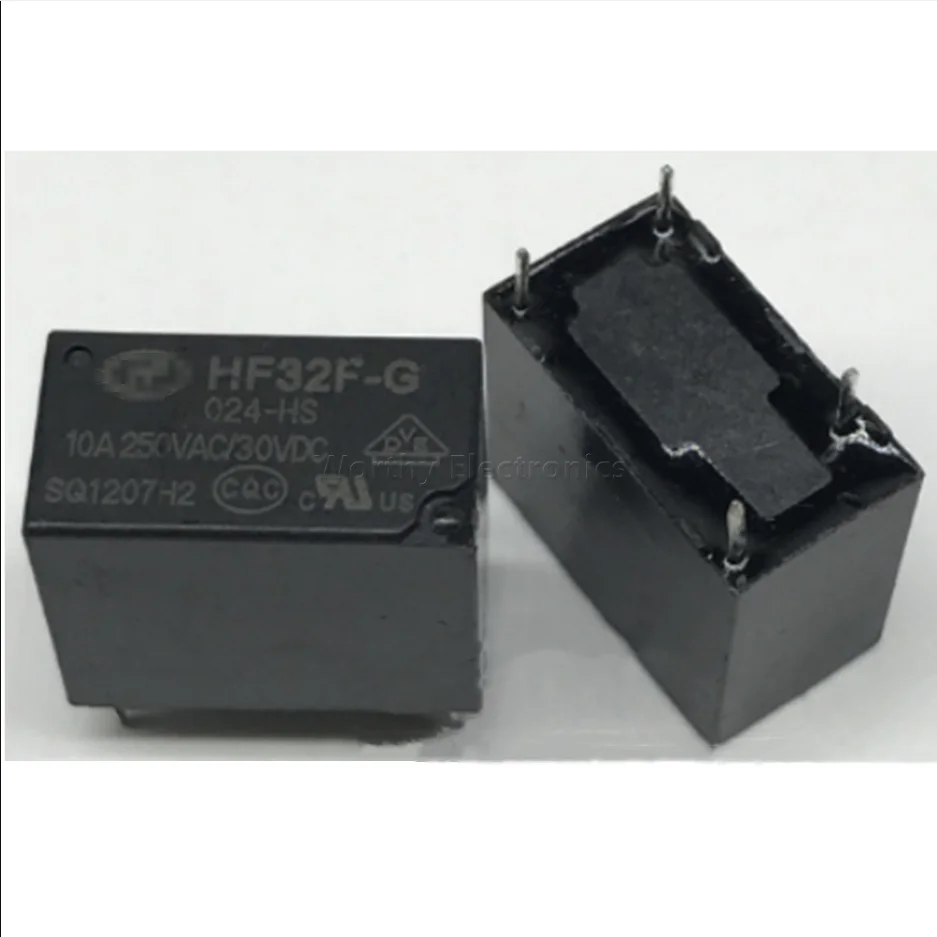 

Free shipping 10pcs/lot HF32F-G 024-HS 10A 250VAC SJ-S-124DM 24V 4PIN Relay