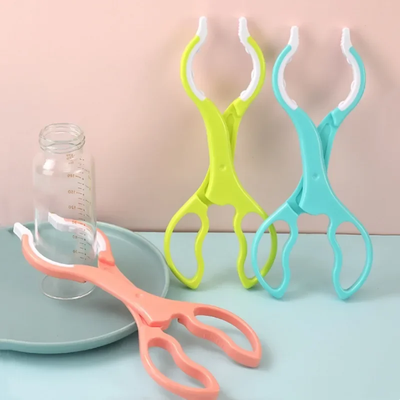 Anti-scald Nursing Bottle Holder Rack Clip Anti-slip Baby Feeding Bottle Feeder Clips Clamp for High-temperature Sterilization