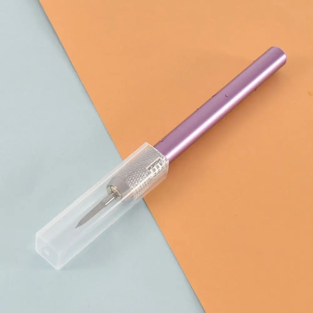 Steel Triangular Scribing Cutter Ergonomic Rubber Grip Edge Retention Engraving Cutter Curved Edge Hobby Carving Tool