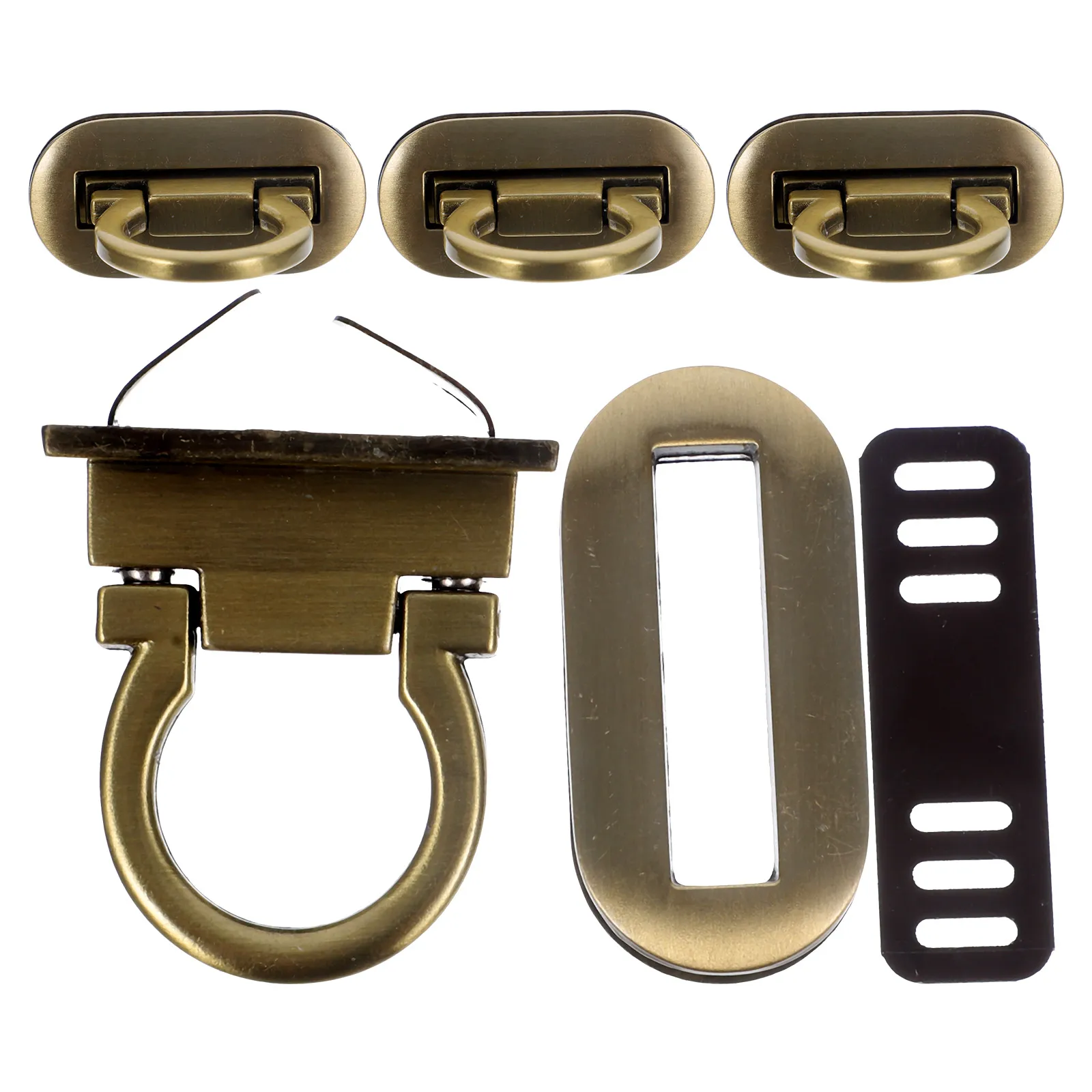 

4 PCS Lock Accessories Padlock Locker Padlocks Mortise Suitcase Clutch Hardware