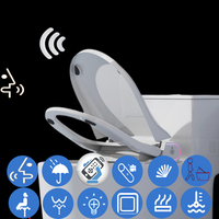 AI Voice WC Digital Toilette Japonais Ouverture Automatique Touchless Flip Toilet Seat Bidet App Cuvette Japonaise Smart Toilet