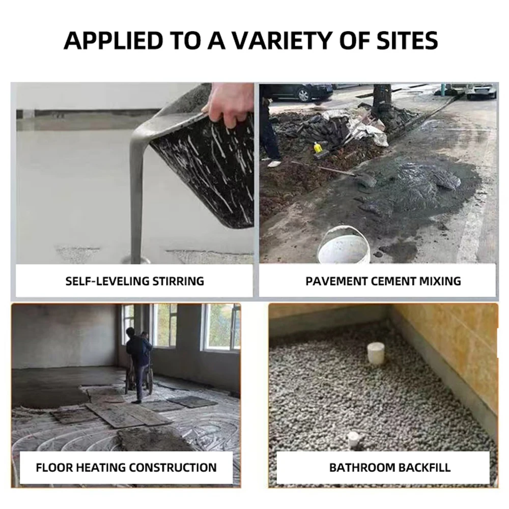 Small cement mixer duckbill plastic mixing bucket gypsum self leveling electric grouting material mixing machine