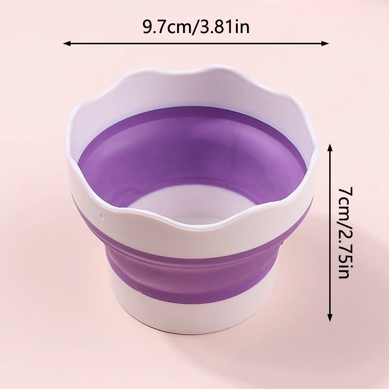 แปรง pulpen lipat เล็บซิลิโคนอเนกประสงค์สำหรับล้างถ้วยแปรงทาสีหลากสี