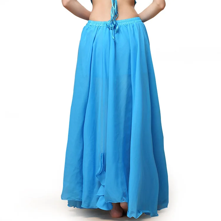 Belly Dance Skirt, Skirt, Ruffle Edge Single Split Hip Skirt 360 Degree Swing Skirt
