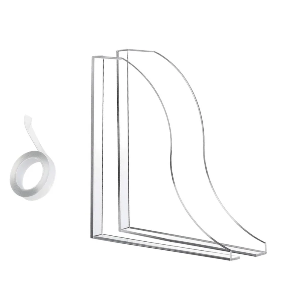 Transparent Silicone Shower For Splash Guard for Bathtub and Sink 8.6 x 7.4 in Easy Install Waterproof Barrier
