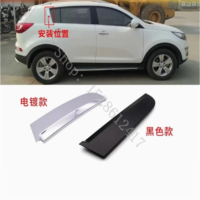 Rear Left Right Car Rear Triangular Trim Cover For Kia Sportage 20110~2017 Door Belt Chrome Pillar Cover 832803W010 832703W010