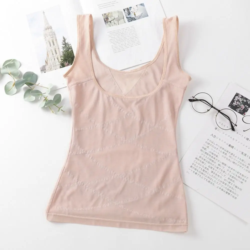 Elastischer Netz-Bodysuit, schlankmachend, nahtlos, Bauchweg, Postpartum-Weste, Bauchkontrolle, Dessous, Damen-Korsett-Top, Postpartum – Detail 8
