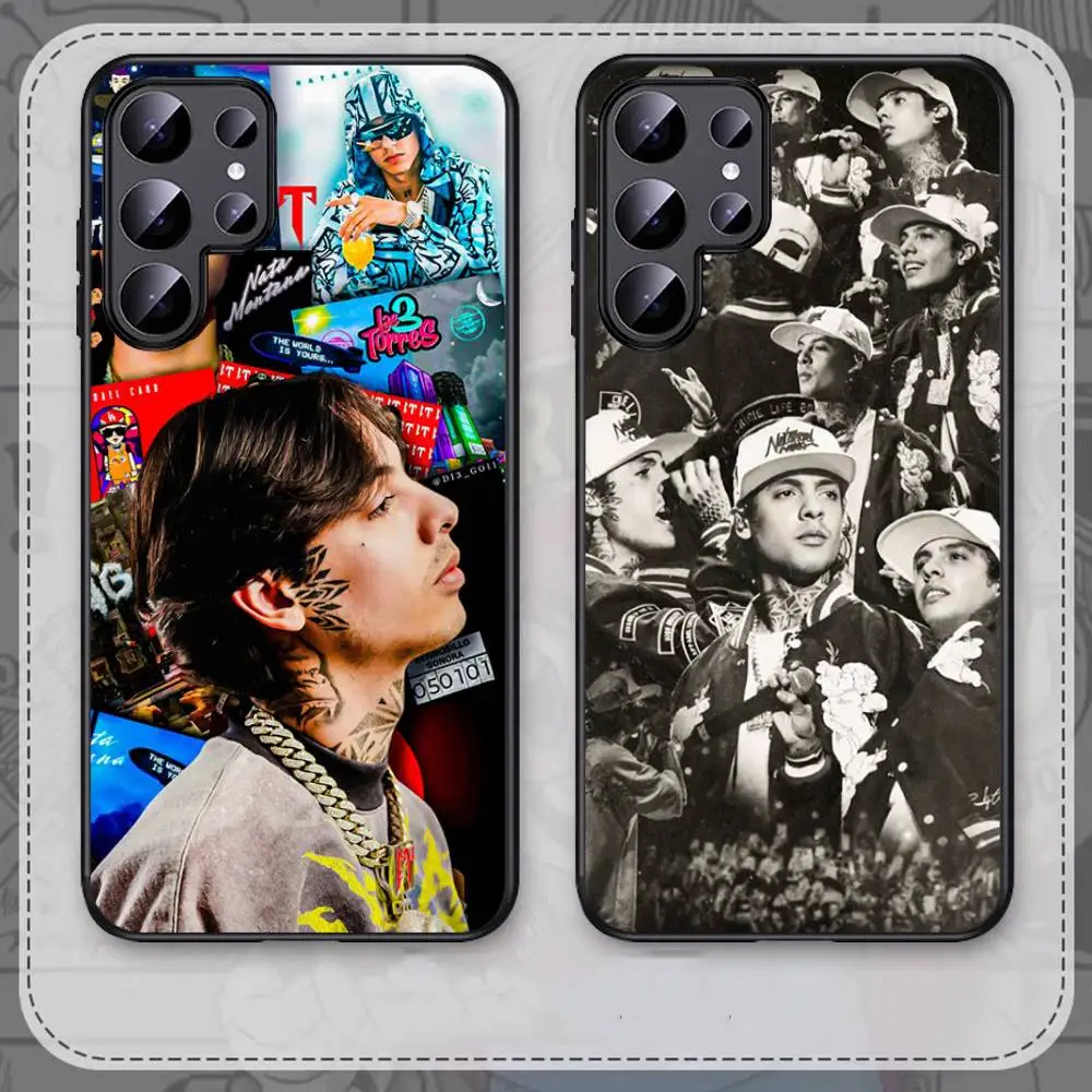 Funda de teléfono Natanael Cano Rapper CT para Samsung S 24 fe 25 Ultra plus 20 lite 21 30 22 23 24 22 Ultra 5G Fundas