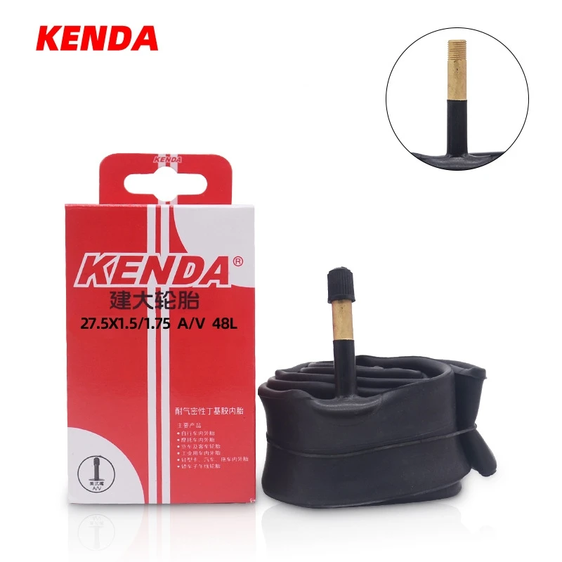 KENDA Bicycle Inner Tube 27.5*1.5/1.75 27.5X1.9/2.125 Schrader Presta Butyl Rubber MTB Road Bike Tube Inner Tyre Bicycle Parts