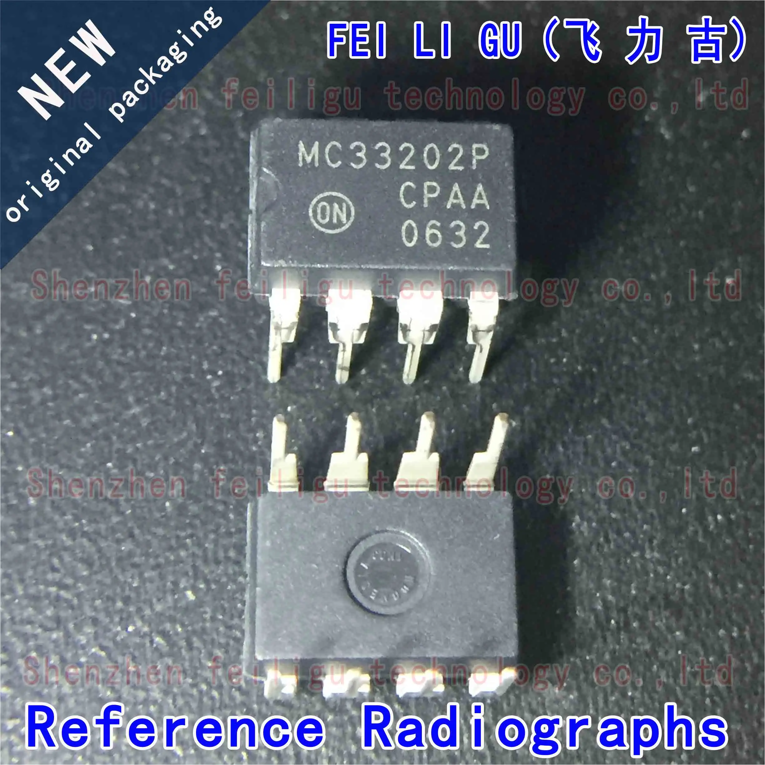 1~30PCS 100% New original MC33202P MC33202 Package:DIP8 in-line operational amplifier chip