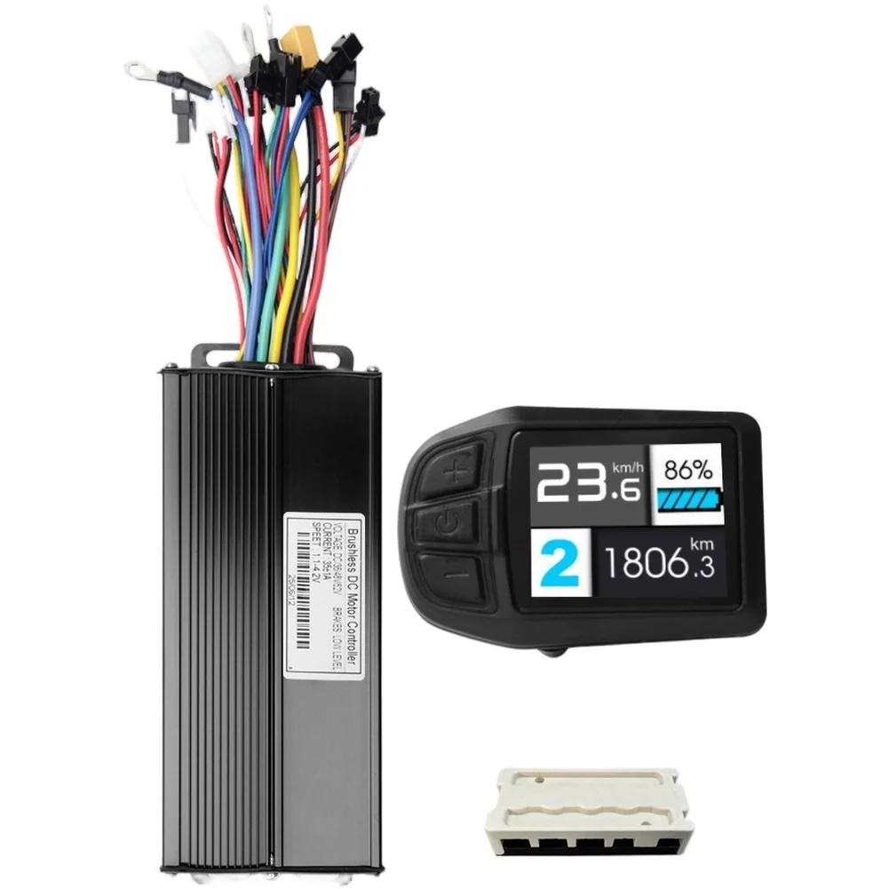 35A electric bicycle controller with three mode sine wave and LCD backlight display featuring overvoltage protection