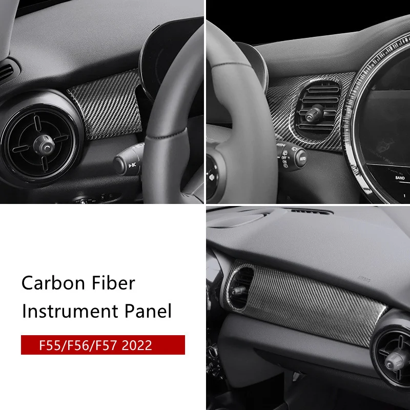 

Car Center Control Dashboard Decoration Panel F55 mini Protection Cover for MINI Cooper Carbon Fiber F56 F57 Interior Accessory