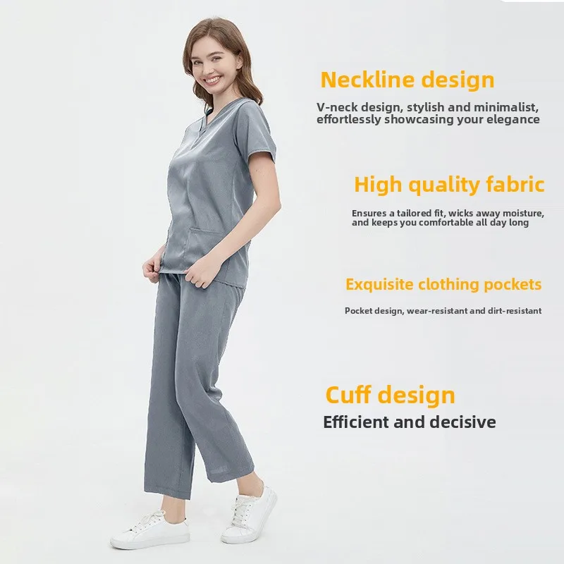 

Эластичная быстросохнущая униформа для женщин-врачей, медсестер, для лабораторий и операционных