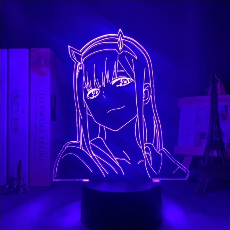 Anime 3d Lamp Zero Two Figure Nightlight Kids Child Girls Bedroom Decor Light Manga Gift Night Light Lamp Darling In The Franxx