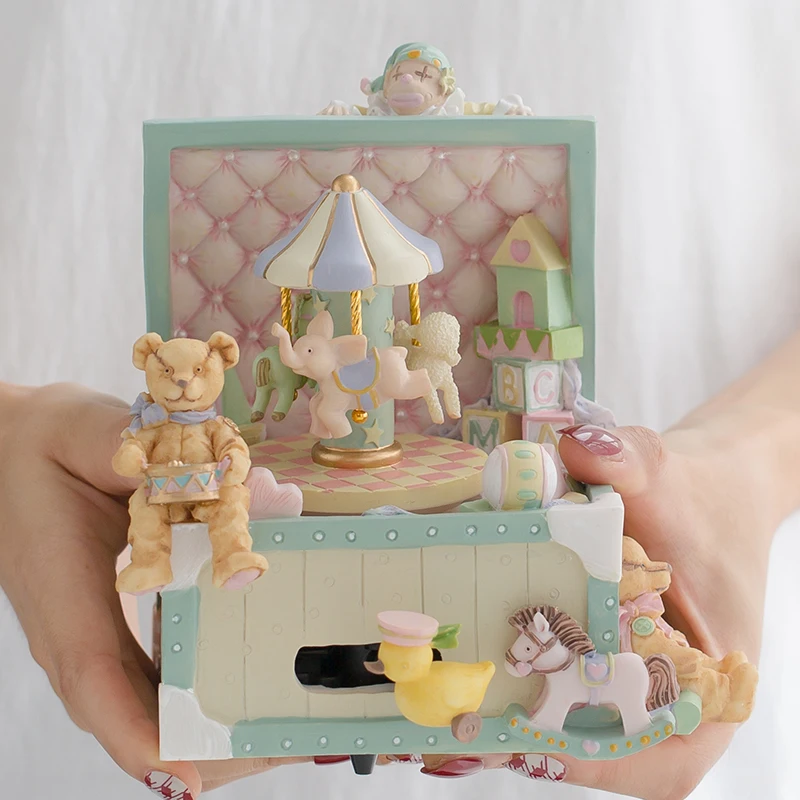 Music Box Carousel Music Box Girl Little Girl Child Girlfriend Christmas Birthday Gift