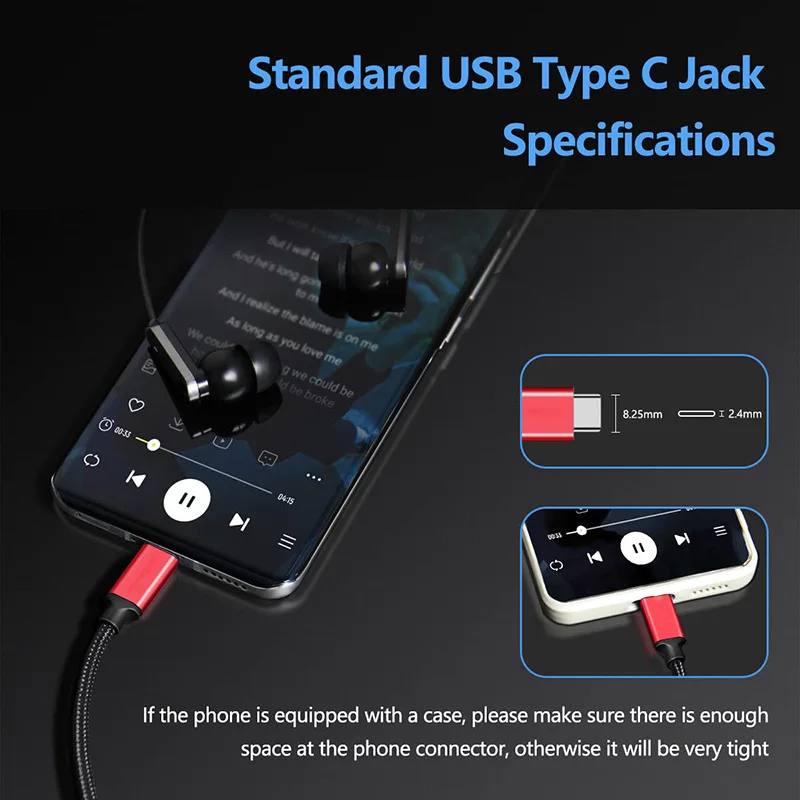 For Samsung Pixel Apple Ipad Pro USB C to 3.5mm Earphone Jack Digital Audio Adapter Converter Type C DAC HiFi for Oneplus Xiaomi