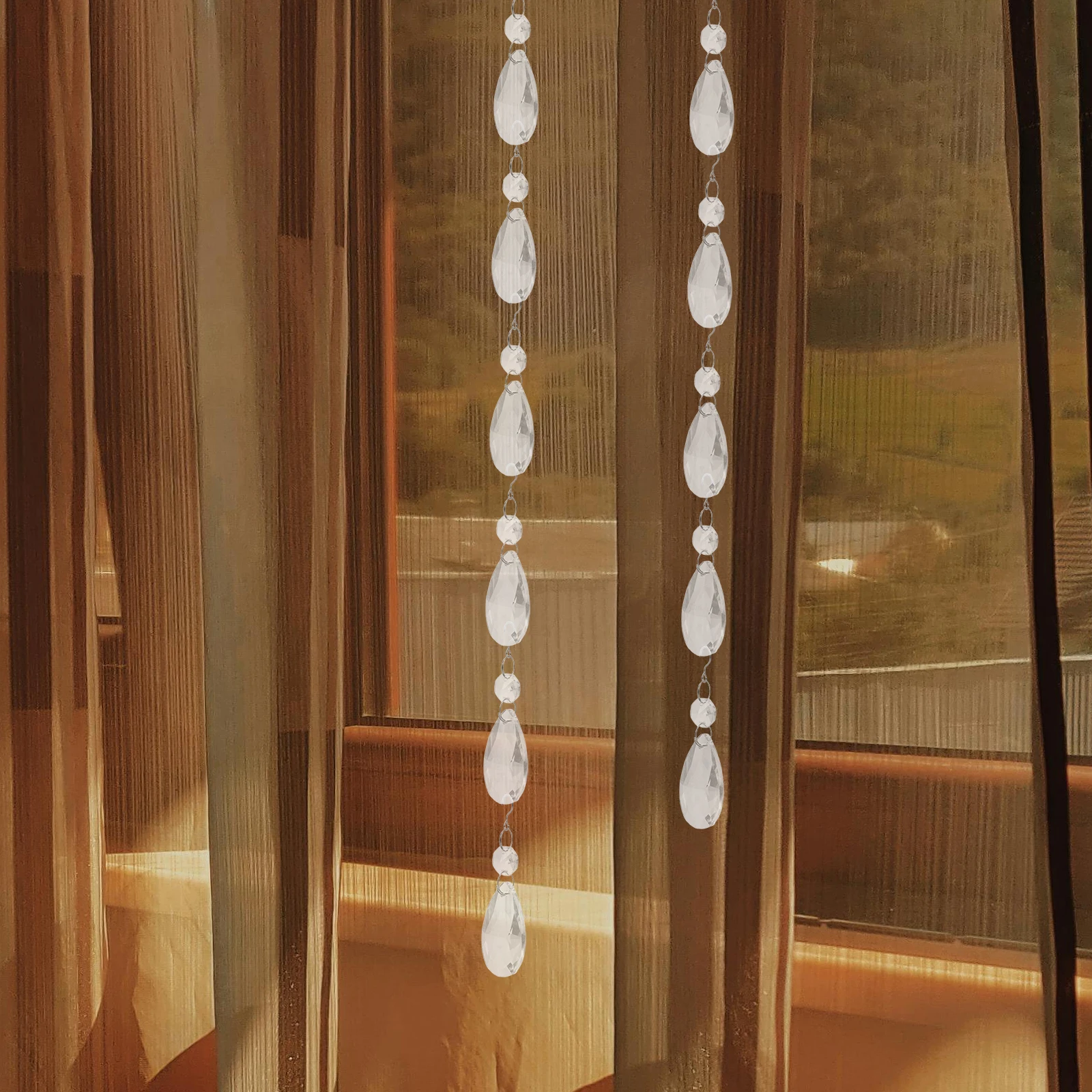 

12 Pcs Crystal Pendant Suncatcher Diy Clear Prism Hanging Mini Decor Prisms Lighting Suncatchers