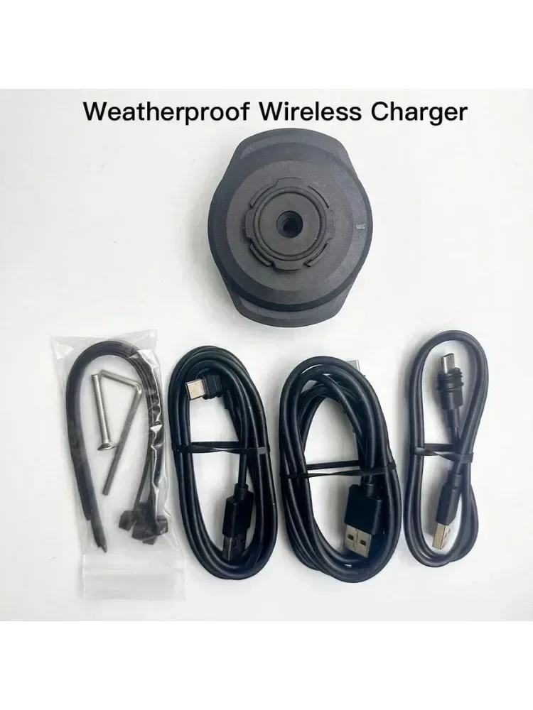 AliExpress NONE Motorcycle Mount Wireless Charger waterproof Quick Charger for QD Phone Bracket Vibration danpener Self Lock Anti-shake