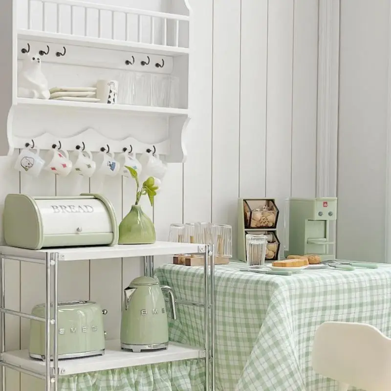 Juguete para casa de muñecas en miniatura, caja de almacenamiento de escritorio a escala 1/6 para bolsas de té/cápsulas de café, accesorio de juego de cocina, 1 Uds.