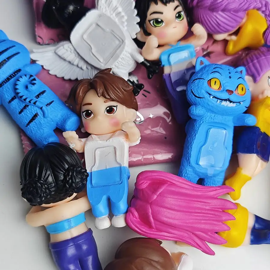 جديد K-pop شيطان الصيادين الملاك صندوق أعمى المواد البلاستيكية شخصية أنيمي صغيرة الديكور هدايا عيد الميلاد وعيد الميلاد للأطفال