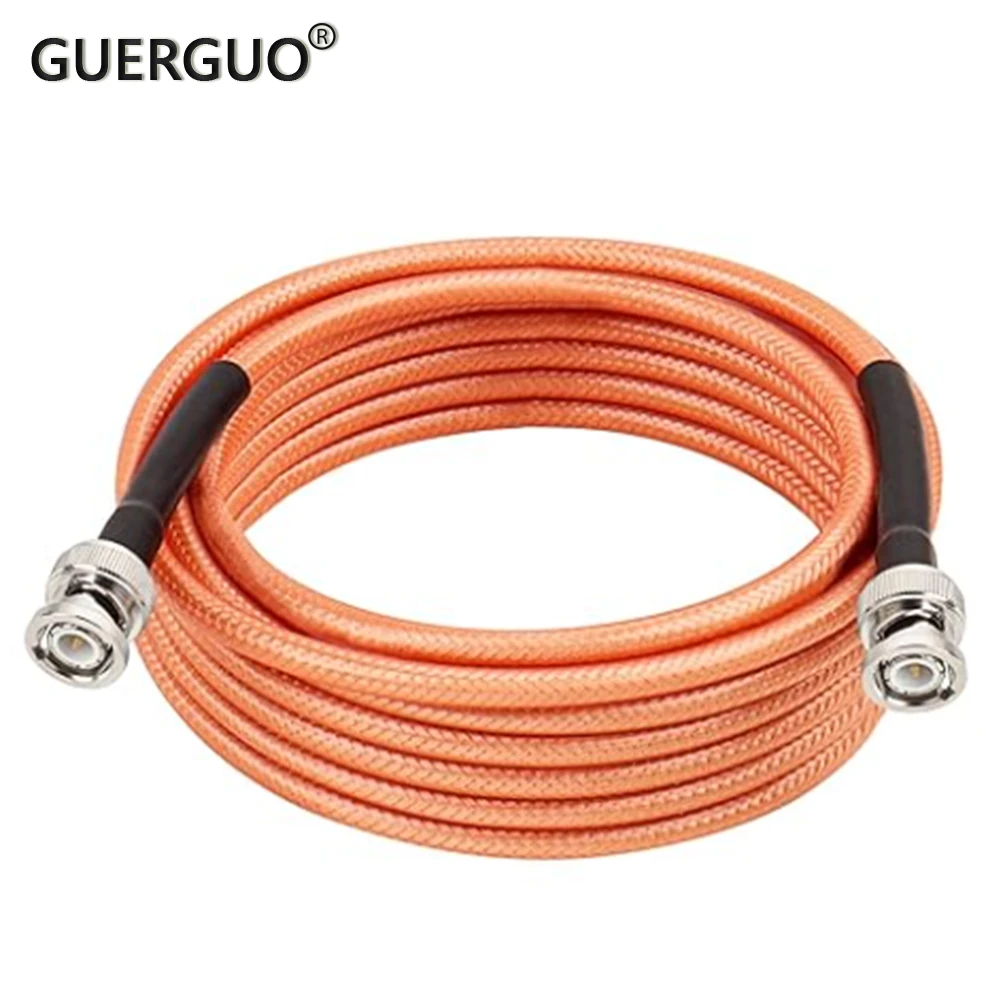 

BNC Male Plug to BNC Male Plug Connector RF Coaxial RG142 Cable Crimp Wire Terminal RF Jumper pigtail Cable 50Ohm