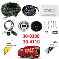 Para calibre de banda ancha AEM 30-4110 30-0300 X-series AFR O2 UEGO Kit de medidor de relación aire-combustible 2 1/16 "", con LSU4.9 0258017025   17025 Sensor