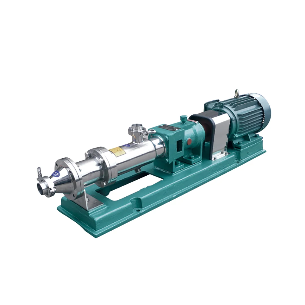 380V 0.75kw Stainless steel screw pump thick slurry pump honey sauce rice syrup transfer pump sludge single screw pump G20-1