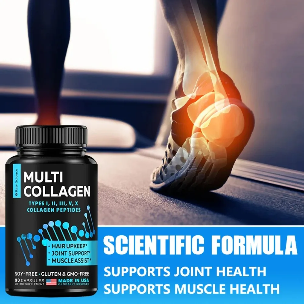 Multi Collagen Supplement - Skin Care Capsules, Firming Skin, Promoting Hair and Nail Growth, Anti-oxidant