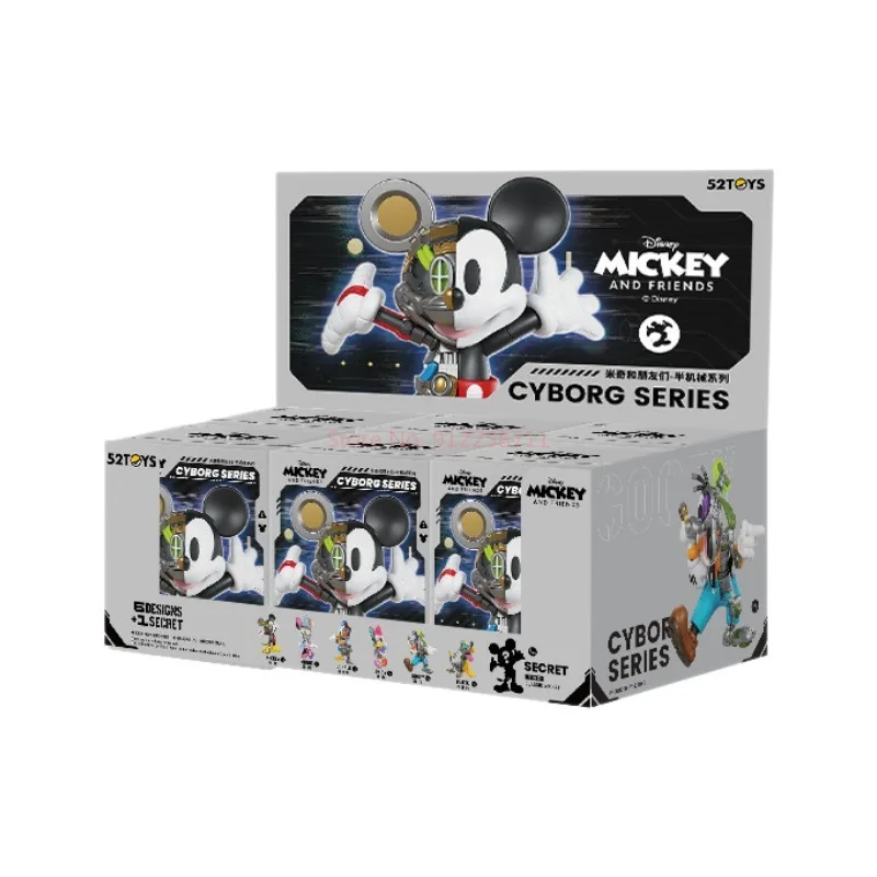 Cyberpunk Cartoon Mystery Box Set 6 pièces Figurines d'anime mécaniques, boîte aveugle à collectionner pour bureau/décor à la maison Style inspiré de Disney