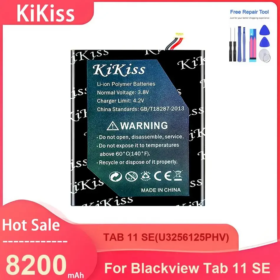 

KiKiss Tablet Battery For Blackview Tab 11 SE ,TAB 11 SE(U3256125PHV) 8200mAh Batteries