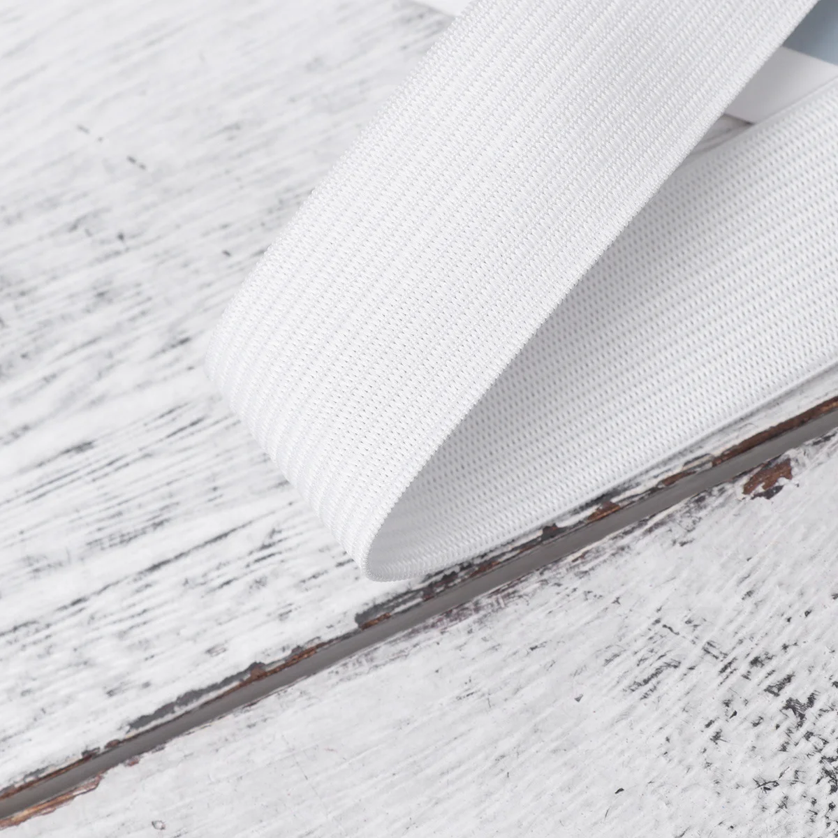 

1 Roll 4000Cmx2.5Cm White Flat Elastic Band For Underwear Sportswear Diy Sewing Knitting Projects Clothing Accessories