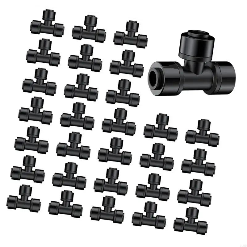 Easy Installation Plastic Quick Attach T Fitting for Drip Irrigation Needs 30Pcs JOMD