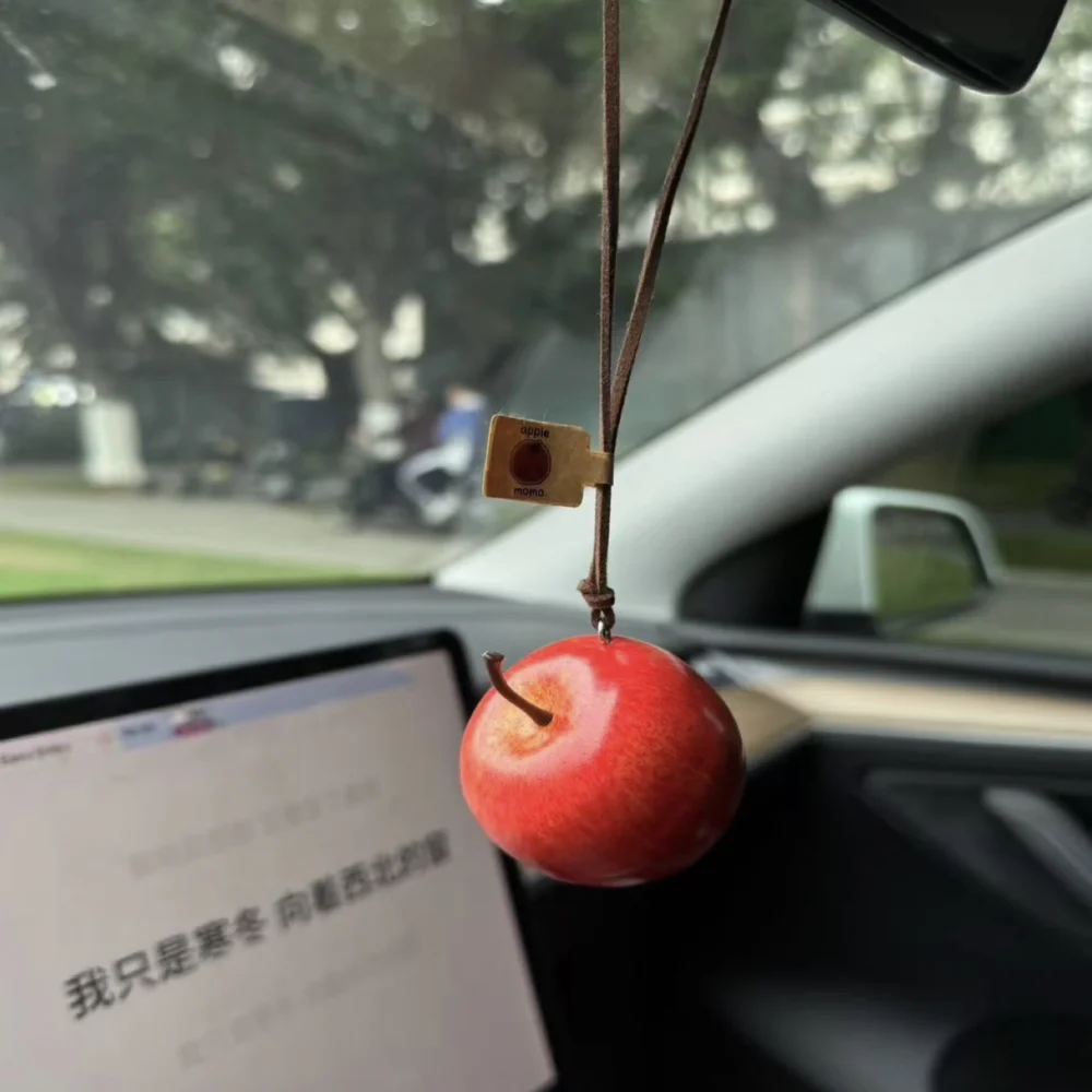 Car Pendant Ornament Multi-Function Cute Bag Pendant Fruit Hanging Decor Unique Key Chain Decoration For Rearview Mirror Hanging