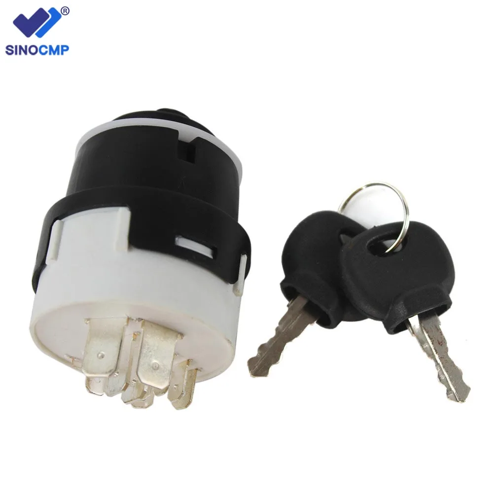 

70184 80184 JCB Ignition Switch with 2 Keys Preheat Start Switch 10 pins for Car Tractor Trailer Excavator Spare Parts