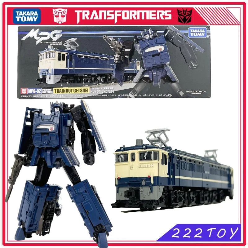 

In Stock Takara Tomy Transformers Toy Masterpiece MPG-02 Trainbot Getsuei Action Figure Robot Toys Gifts Hobbies Anime Figures