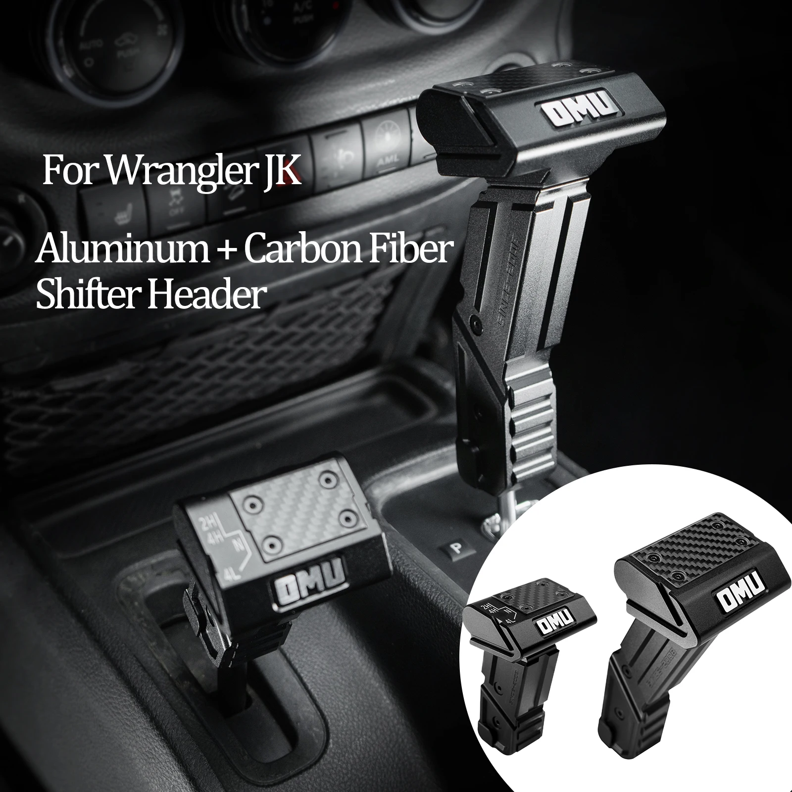 Aluminum And Carbon Fiber Genesis Series Gear Lever Shift Knob Car Accessories For Jeep Wrangler 2011-2017 JK