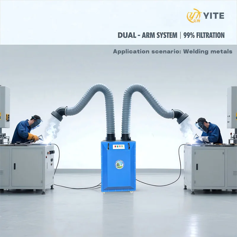 Welding Fume and Dust Extractor Portable Mobile  Welding Fume Filter Extractor Welding Fume Dust Collector Removal