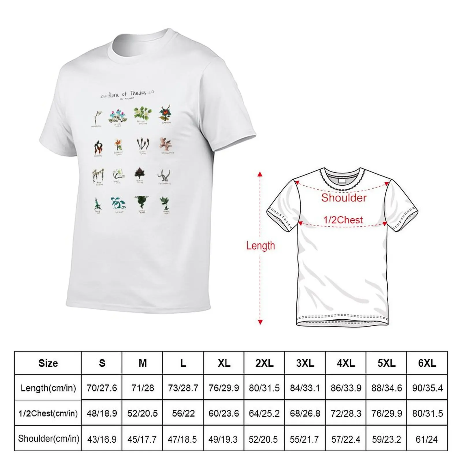 Flora of Thedas T-Shirt Plus Size Loose Short Sleeve Top
