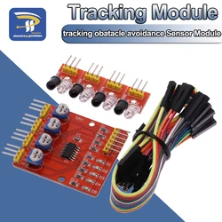 Four-Way Infrared Tracing 4 Channel IR Tracking Module Transmission Line Obstacle Avoidance For Arduino Smart Car Robot DIY Kit
