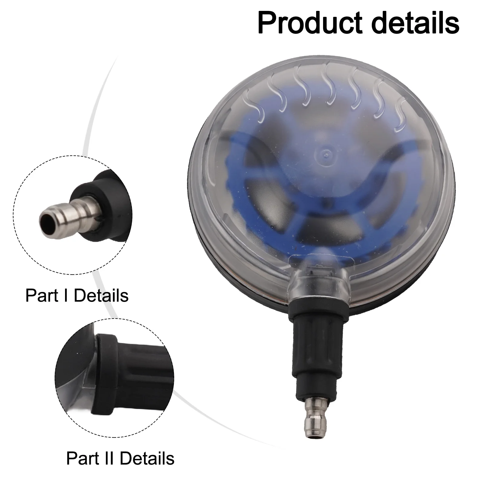 

Quick Connector Brush Rotating Car Wash Brush 1 4 Quick Connector Male Removes Dirt And Grime Deep Cleaning Easy Connection