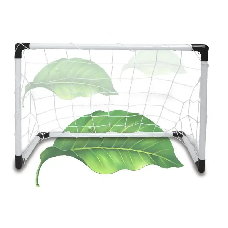 2In1 Mini Football Ball Goal Folding Post Net + Pump Kids Sport Indoor Outdoor Games Toys Kids Sports Training Equipment