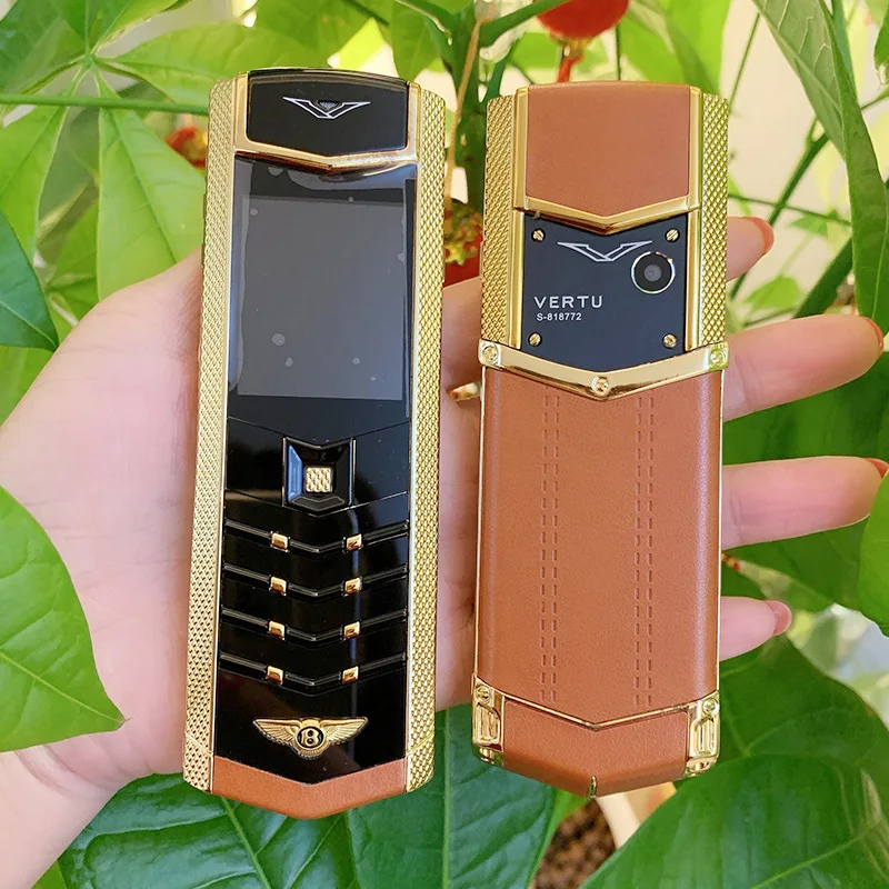 Metal Body Luxury Bar Phone K9 Dual Sim Bluetooth Dialer Senior Mobile Cellphone Invisible Keyboard V9