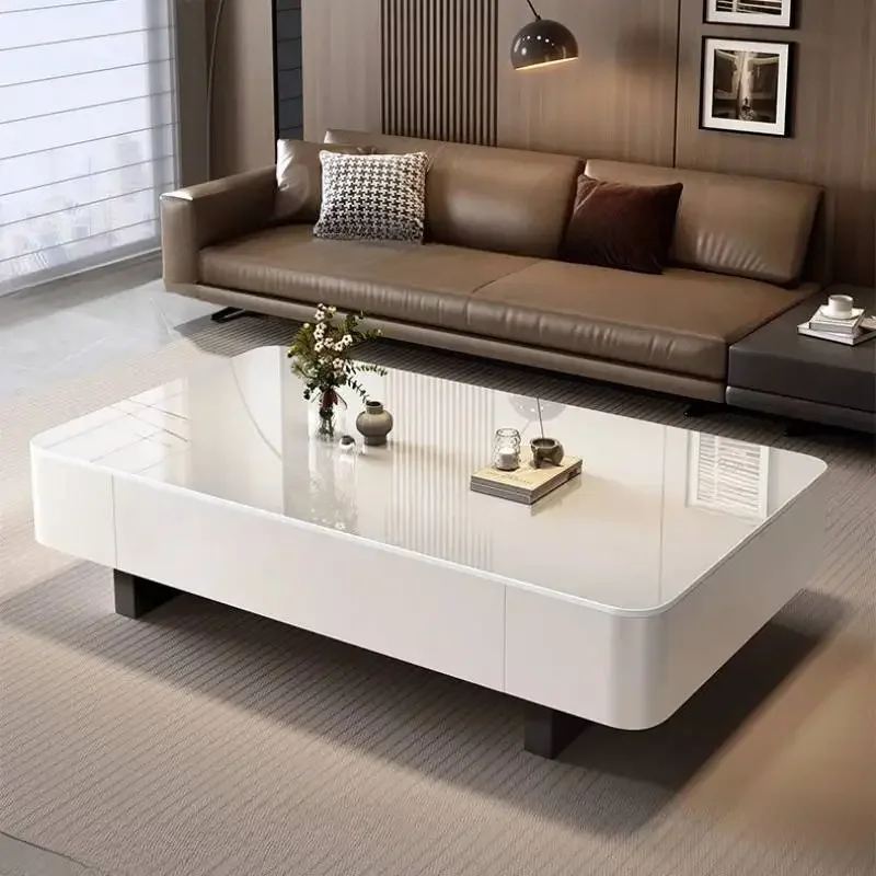 Quality White Coffee Tables Rectangular Style Modern Luxury Coffee Tables Center Decor Vintage Mesa De Centro Furniture Home