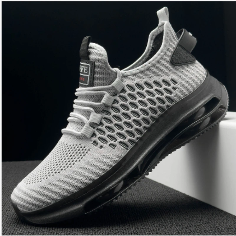 

Men Breathable Knit Male Sneakers 2026 Fashion Gym Casual Lightweight Non-Slip Running Shoes Outdoor Athletic Trainers Hot Sale